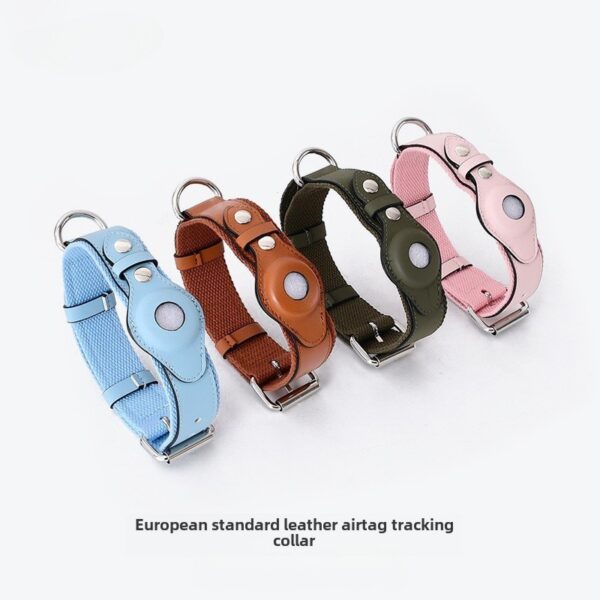 A Pple Tracker Airtag Pet Collar Adjustable Dog Leash Collar Medium Large Dog Accessories Puppy Pet Supplies - Image 9